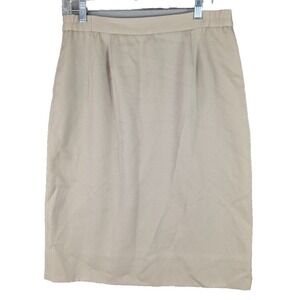 Vintage Appleseed's‎ Skirt Womens Wool Classic Beige Minimalist Preppy Size 12P